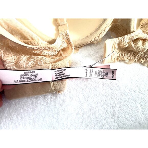 Victoria Secret 36C DREAM ANGELS LINED DEMI BRA *Dreamy Leopard* Animal Print - Picture 4 of 9